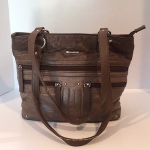 Stone & Co. “Irene” Mushroom Leather Hobo